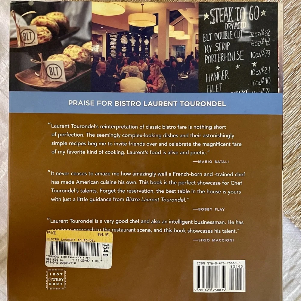 Bistro Laurent Tourondel Cookbook